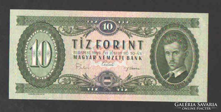 10 Forint 1969. Unc !!