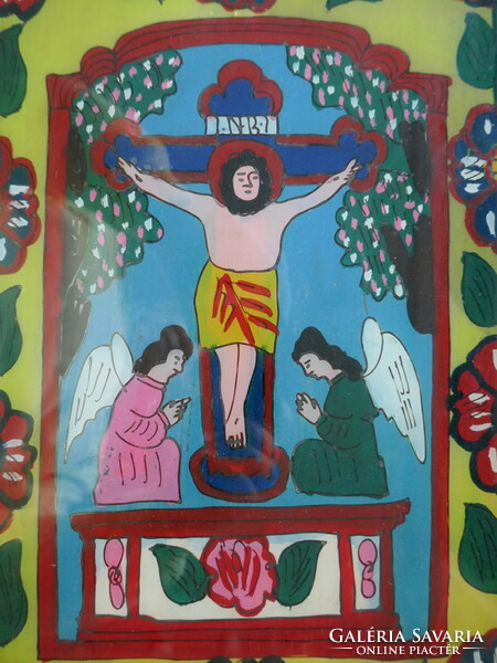 Transylvanian stained glass icon