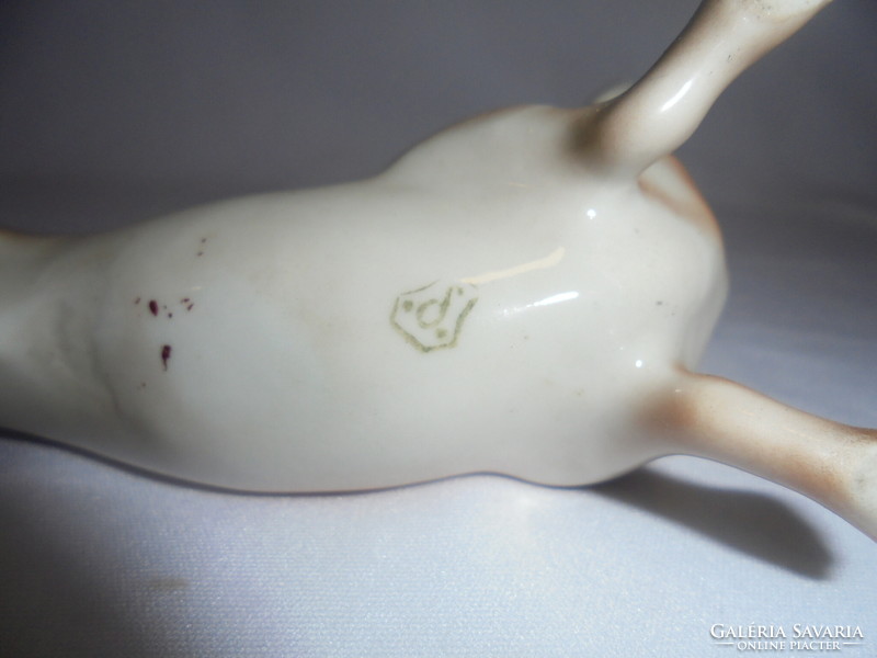 Drasche porcelán tacskó figura, nipp - sérült