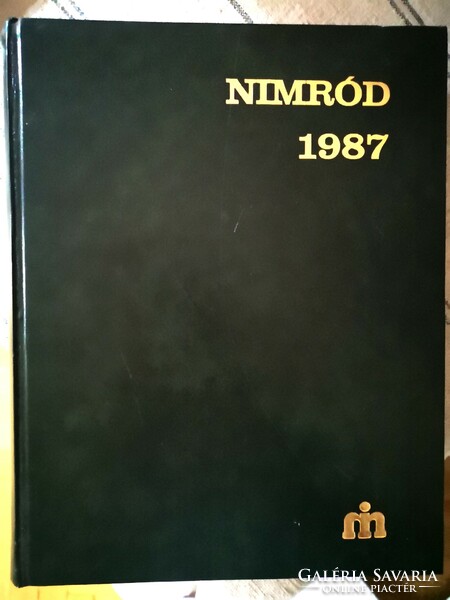 Nimród vadászmagazin 1987 évi kiadványai, fűzve, bekötve, mellékletekkel.