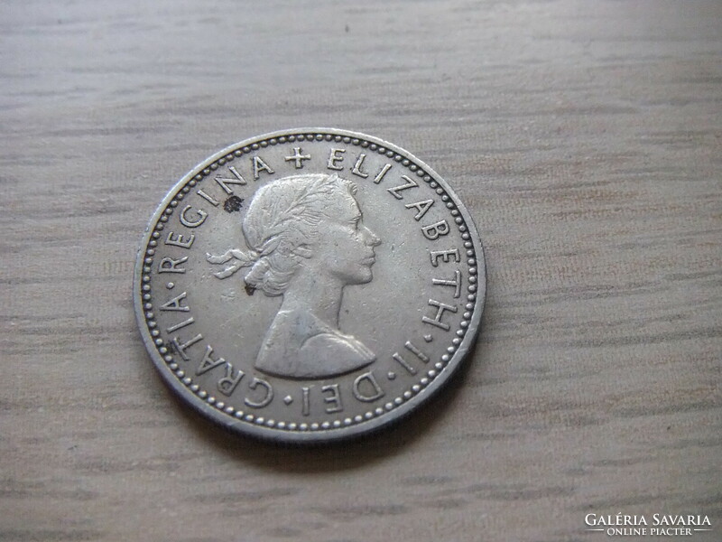 1 Shilling  1960   Anglia  ( Angol címer Három Oroszlán a Koronázási Pajzson  )