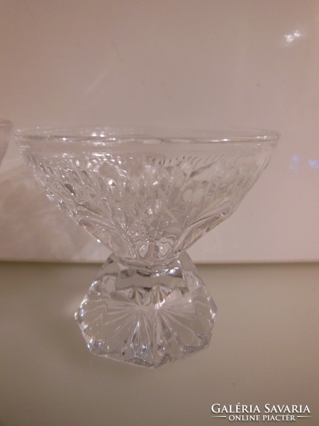 Set - 6 pcs - crystal - liqueur - thick - solid base - 8.5 x 5.5 cm - German - perfect