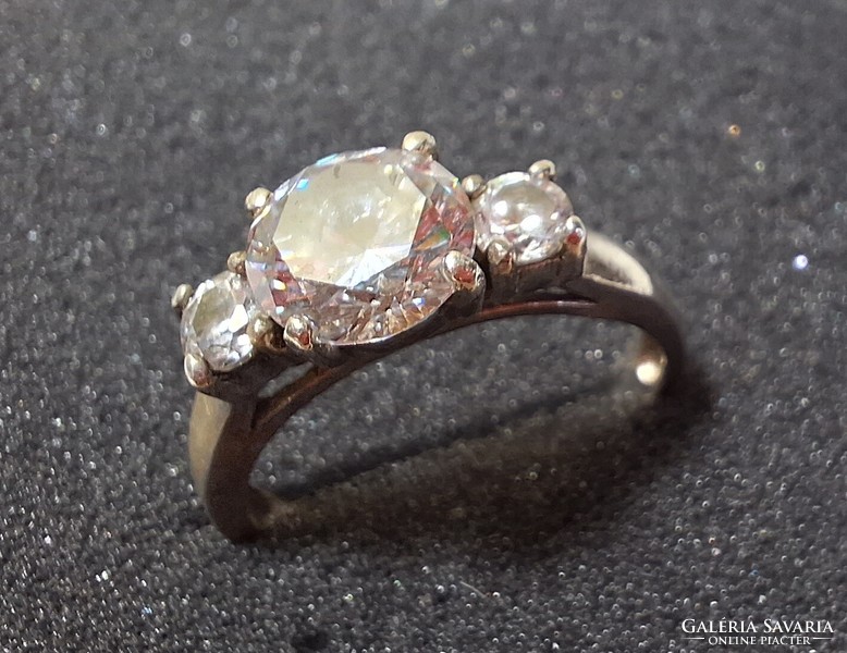 Vintage köves ezüst gyűrű