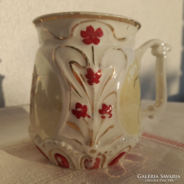 Art Nouveau embossed porcelain 