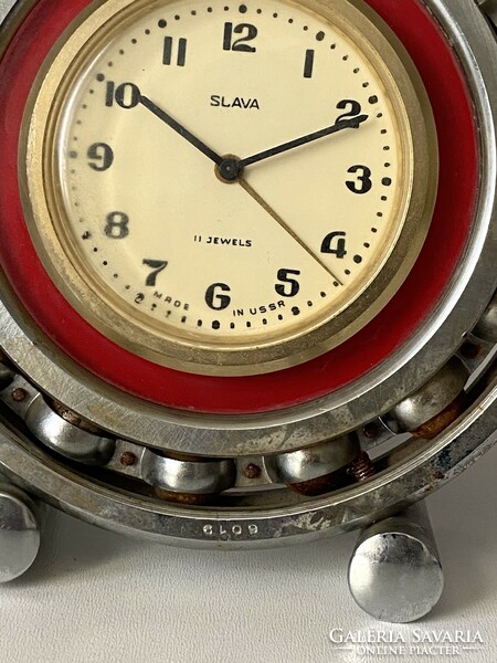 Hungarian rolling bearing works slava mgmradax retro table alarm clock with bearing decoration