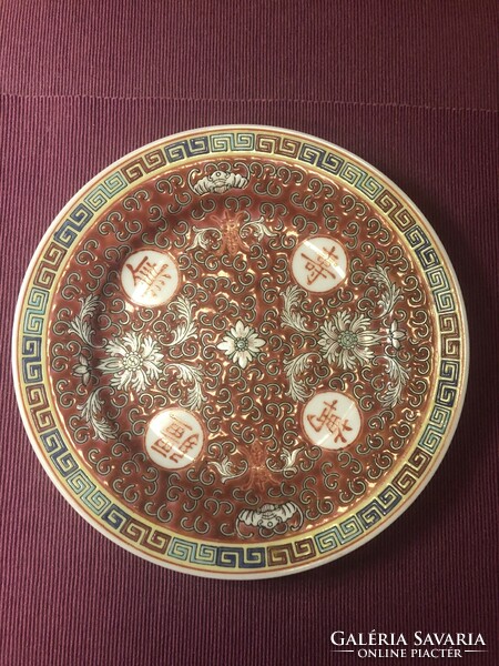 Chinese porcelain flat plate, 6 pcs