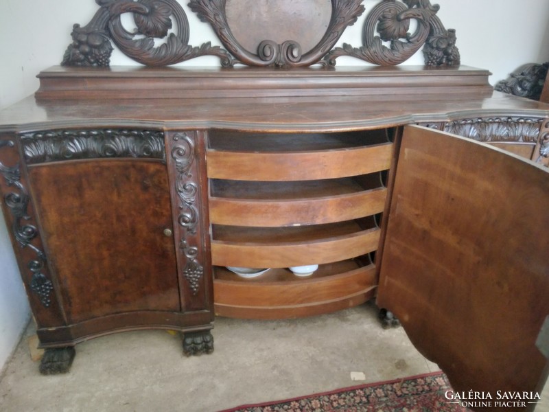 Richly carved antique sideboards