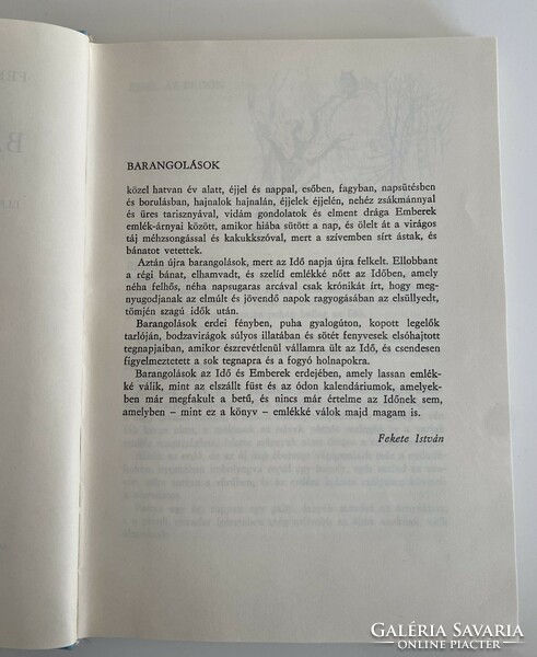 Fekete István Barangolások elbeszélések 1968 Móra Könyvkiadó Budapest