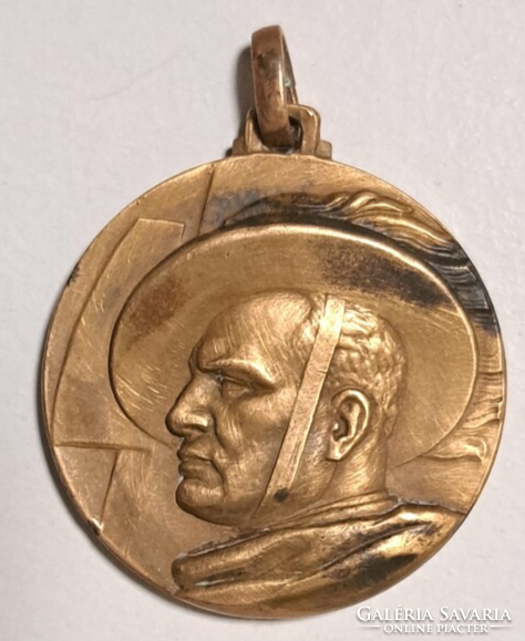Mussolini Italian Nazi Medal for the 1934 National Assembly 74