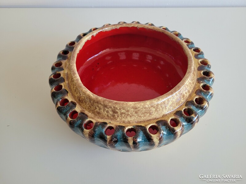 Retro large size mid century ceramic bowl decorative bowl table decoration