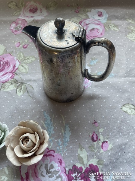 Pair of Art Deco silver-plated jugs, tea and coffee jugs + 1 addition to be repaired