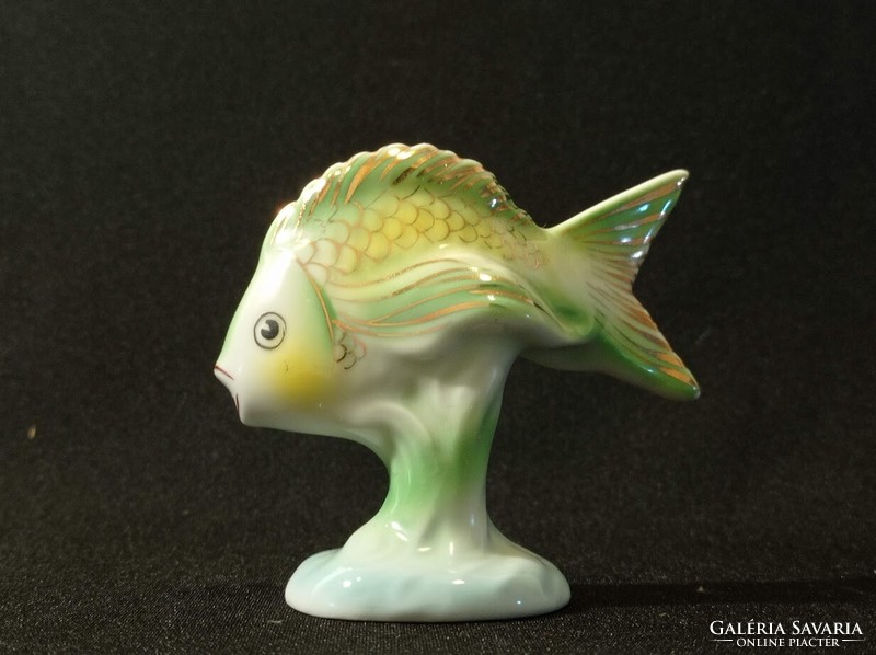 Régi Hollóházi porcelán hal