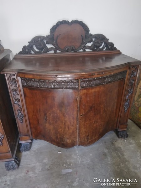 Richly carved antique sideboards