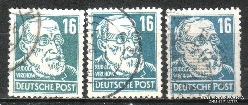 Soviet zone 0052 (state issue) 218 a,b,d, 43.00 EUR