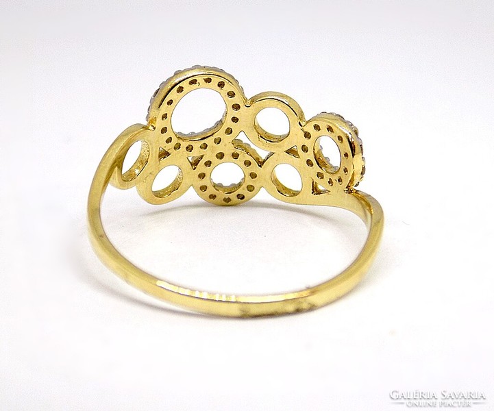 Stoned gold ring (zal-au122917)
