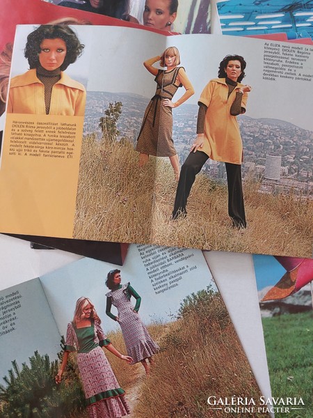 Retro catalog Köbánya textile advertising form 6 pcs