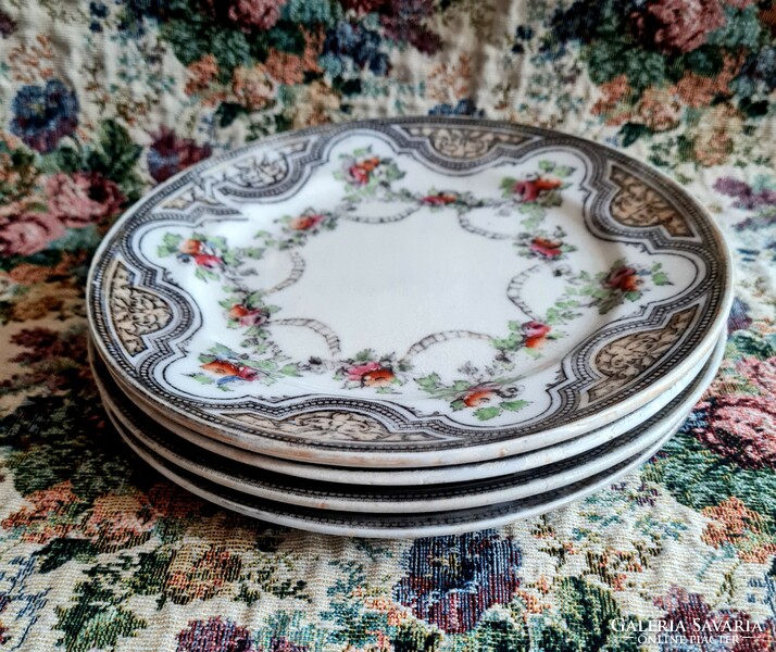 Antique English faience cake plates - burgess, leigh & co - ca.156 years old!