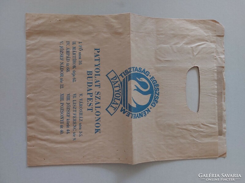Retro paper bag advertising packaging for salons