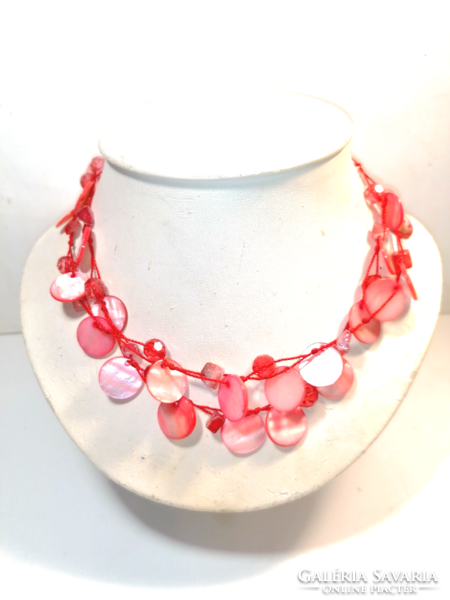 Coral Pearl Necklaces (1121)