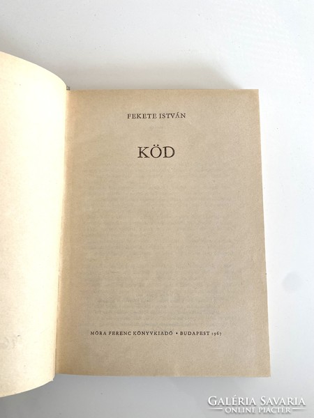 Fekete istván köd 1967 móra ferenc book publisher Budapest