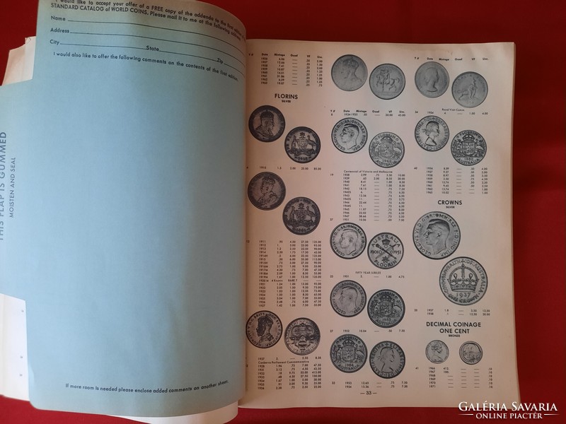 WORLD COINS  Standard Catalog of 1972