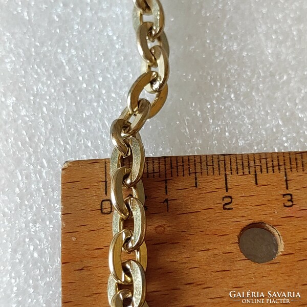 Szép újszerű aranyozott fém nyaklánc 52cm