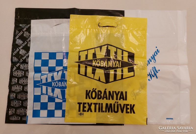 Retro Kőbányai Textil reklám szatyor 4 db