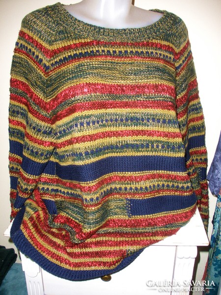 Thicker knitted sweater, large size