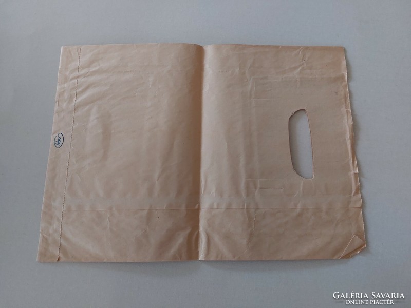 Retro papírszatyor reklám csomagolás Patyolat szalonok