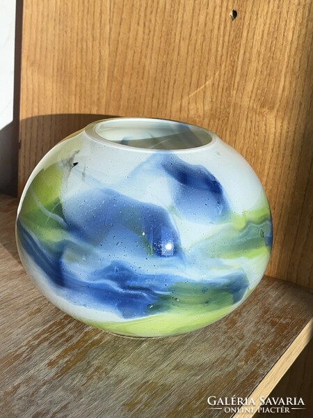 Gömb üveg váza Kosta jelzéssel (U0010)