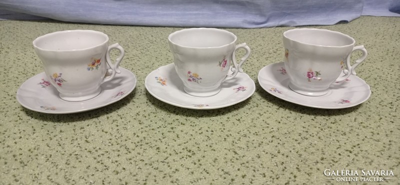 Old, rare. Pajzsos, Zsolnay teacups.+Gift coaster when buying all three.