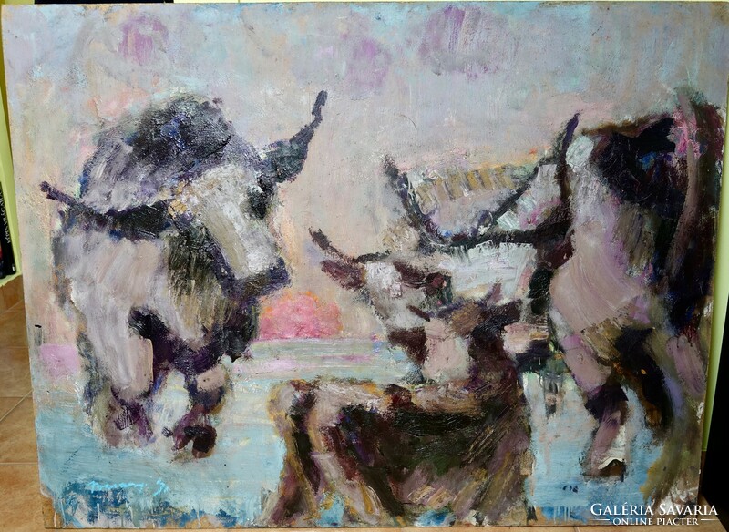 It is listed in the exhibition catalog of Sándor Baranyó's oxen