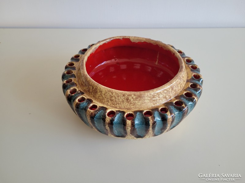 Retro large size mid century ceramic bowl decorative bowl table decoration