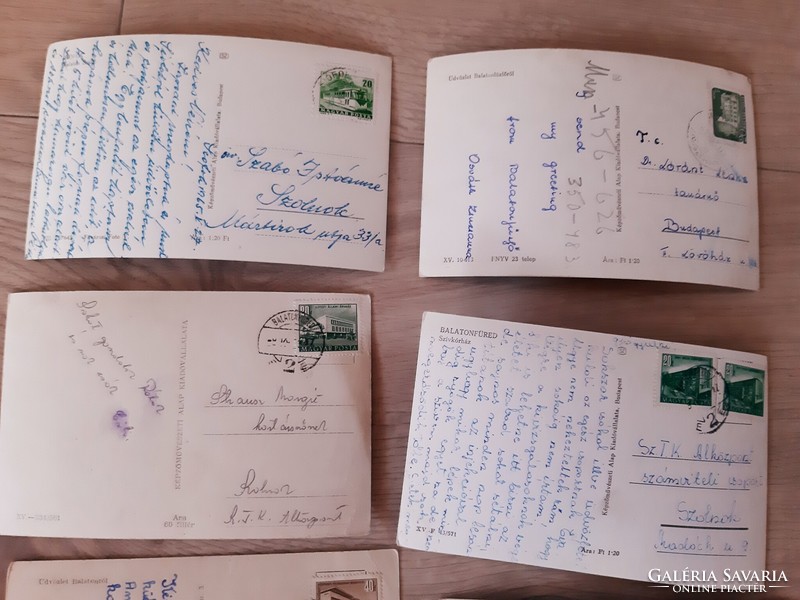 Old postcards from Balaton, Siofok, Balatonfüred, Tihany, Balatonfüzfő, Fonyód...
