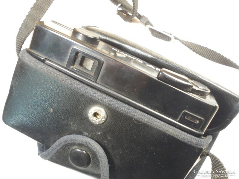 Retro old camera in camera case - graded hi-matic ae