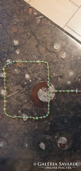 Genuine Czech Uranium Glass Rosary #24017