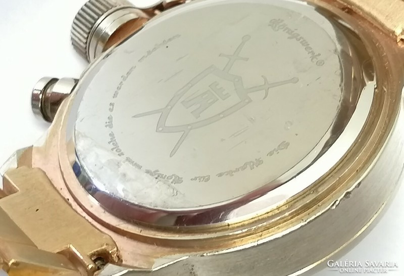 Königswerk für könige und solche die werden möchten. Large gold-plated men's watch from Germany