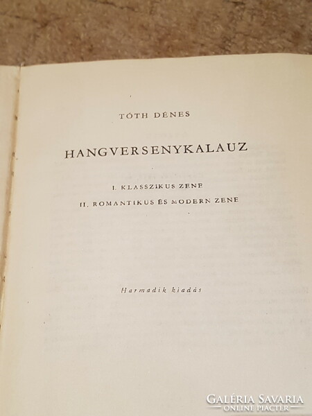 Tóth Dénes: Hangverseny kalauz