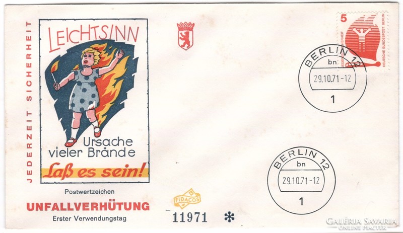 Memorial cards, fdcs 0428 (berlin) michel 402 1.30 euro