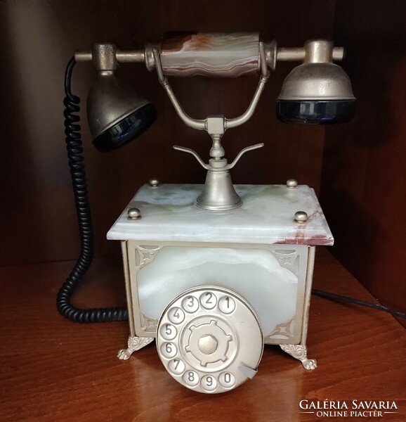 Antique, flawless, well-functioning, onyx nostalgia phone, with Hungarian connection - also for Mother's Day!!