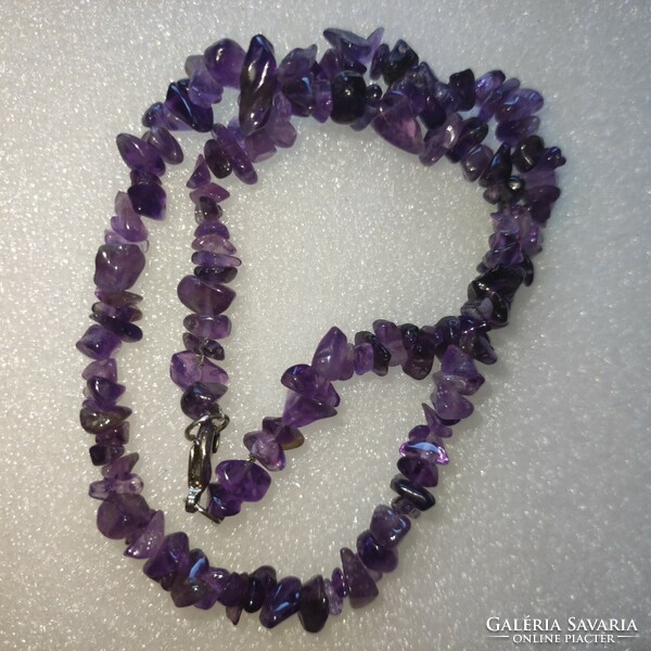 34G new amethyst chip necklace 48cm