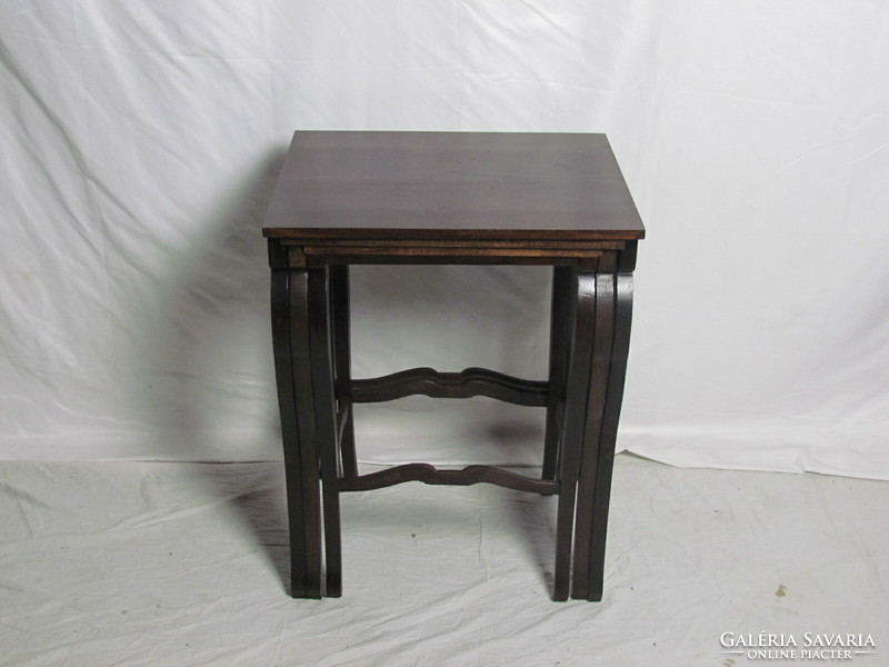 Antique Bieder service table 3-piece (restored)