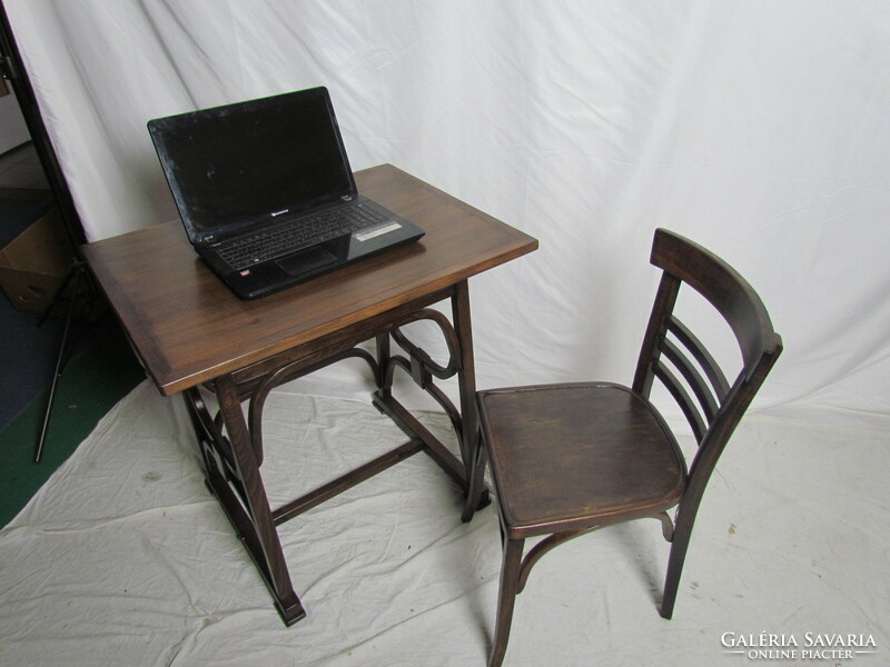 Antique thonet table + chair (restored)