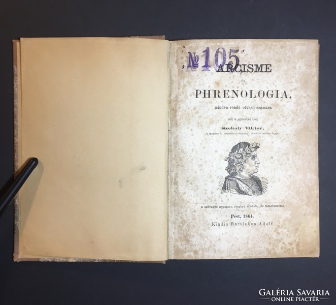 Viktor Szokoly: arcisme and phrenology, 1864, first edition