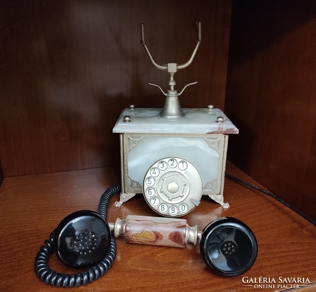 Antique, flawless, well-functioning, onyx nostalgia phone, with Hungarian connection - also for Mother's Day!!