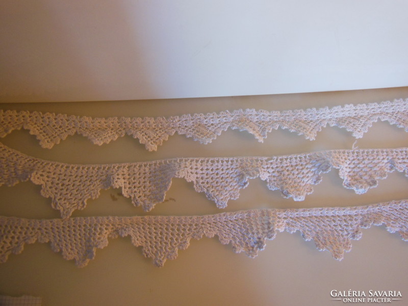 Handwork - lace - 4 pieces! - Shelf level - 96 cm - 93 cm - 91 cm - 90 cm x 8 cm - Austrian - perfect