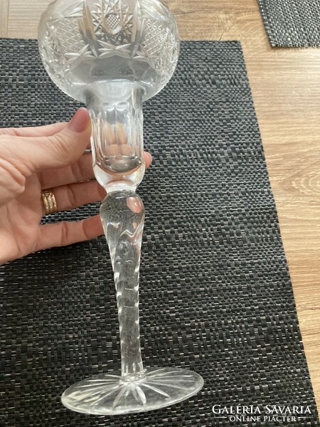 Crystal candle holder