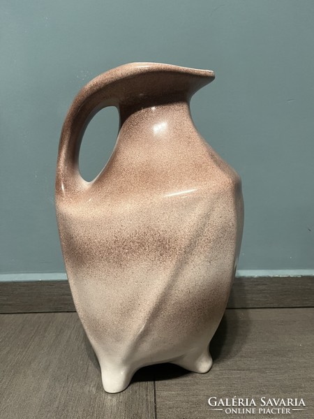 Rare clear ! Pesthidegkúti, large 42 cm high floor vase!