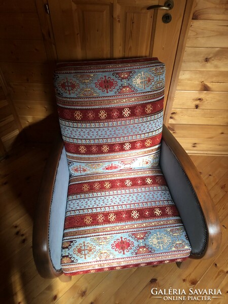 Artdeco style armchair reupholstered
