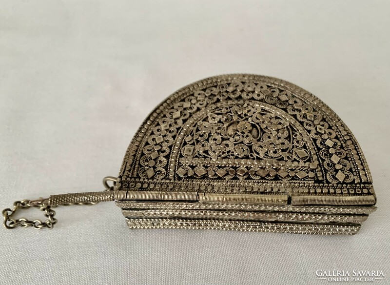 Mahfaza - silver-plated Yemeni belt bag